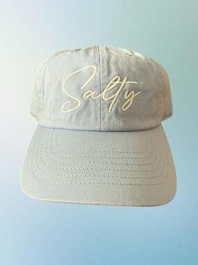 Newhattan Salty Embroidered Light Blue Hat One Size